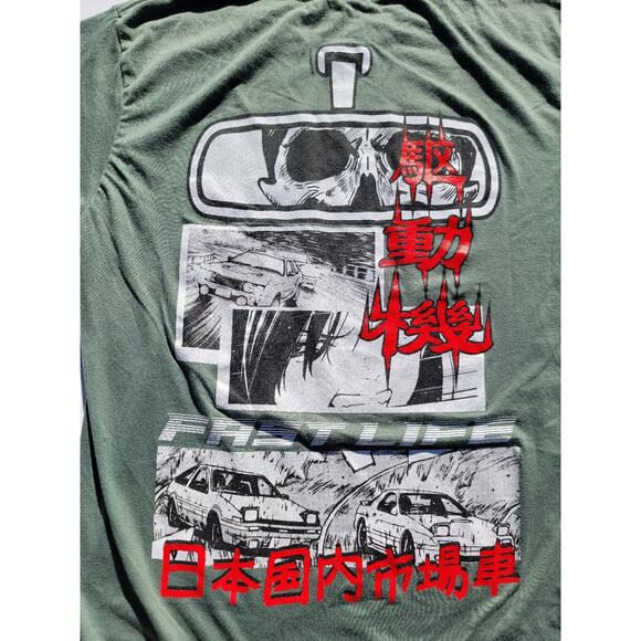 Initial D Shirt Takumi Tshirt Bunta T-Shirt Ryosuke Car Drift Racing Anime Tee - Picture 4 of 5